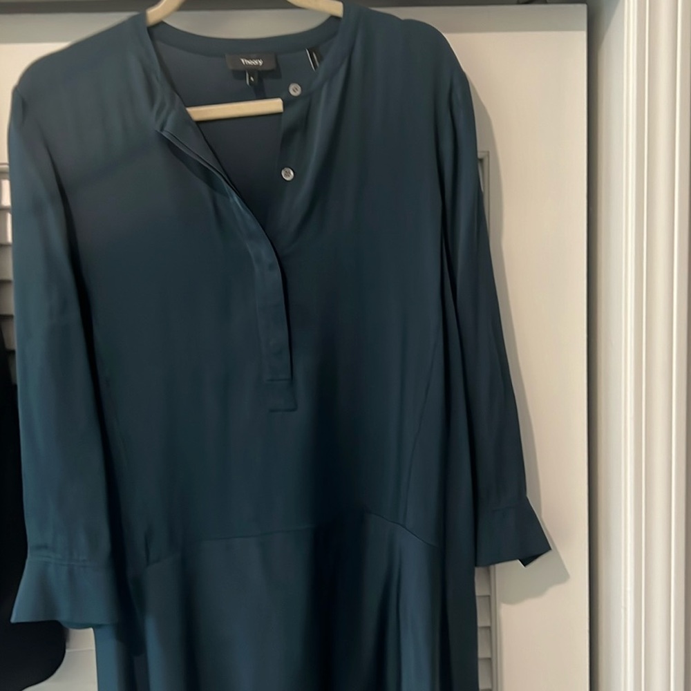 Theory Teal Color Dress